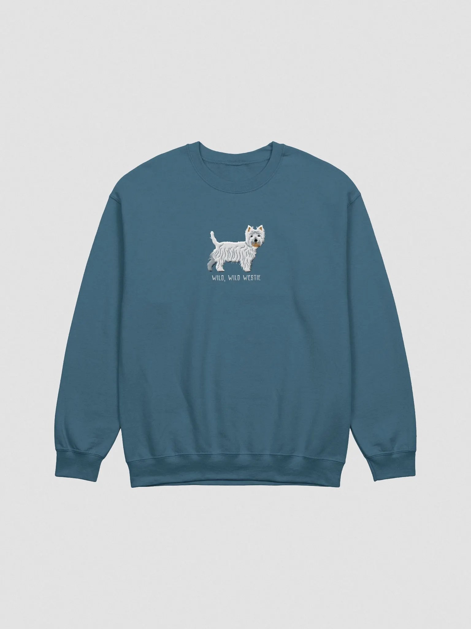 Wild, Wild Westie Sweatshirt (Embroidered) of a West Highland White Terrier product image (4)