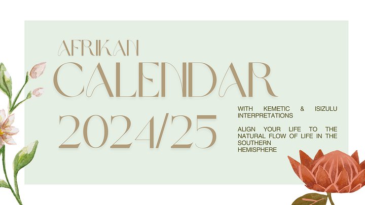 African Calendar 2024/2025 (Printable)