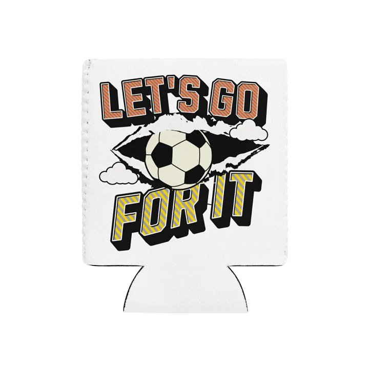 Let's Go for It Soccer Ball Can Cooler product image (1)