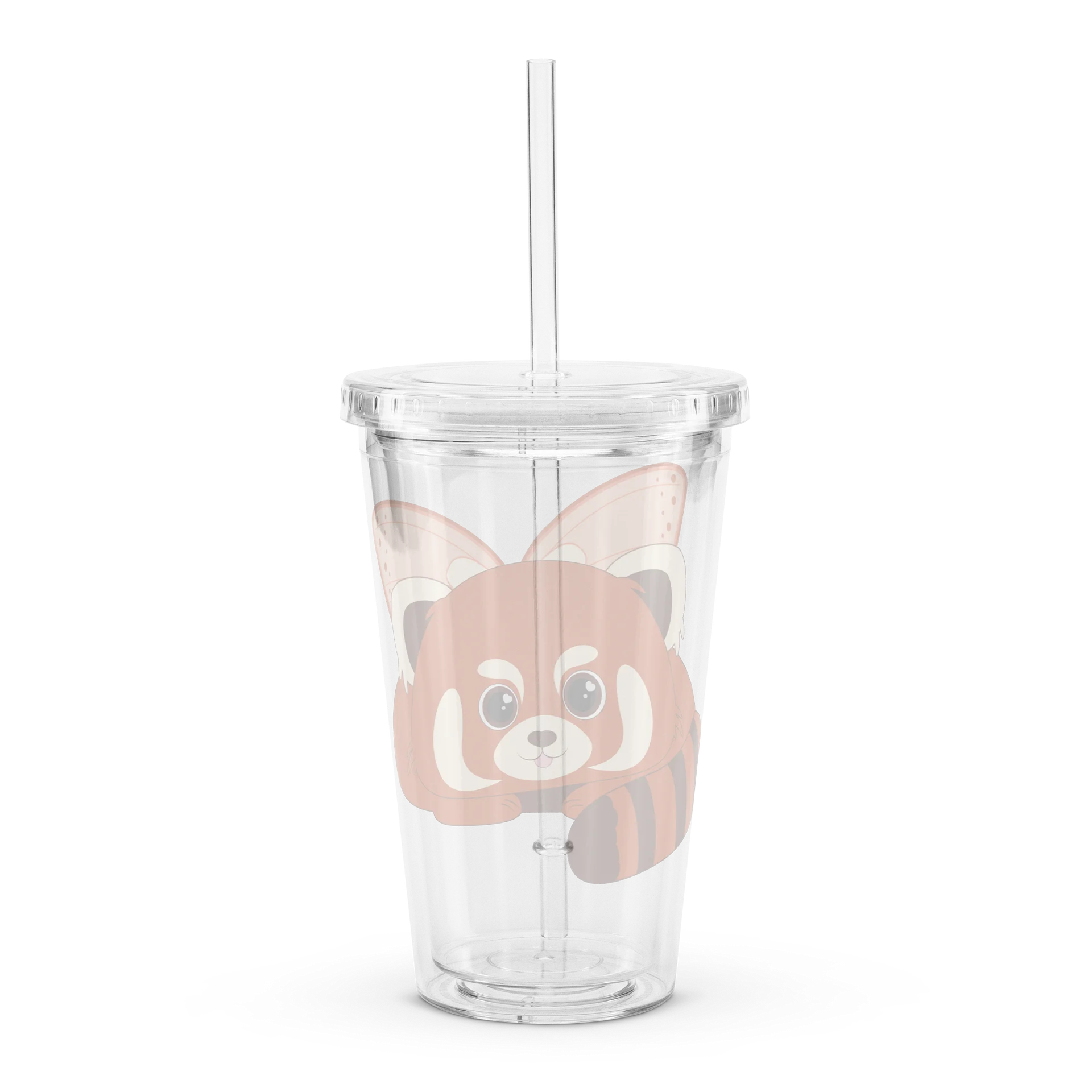 Wild Oddities Winged Red Panda Clear Tumbler product image (2)