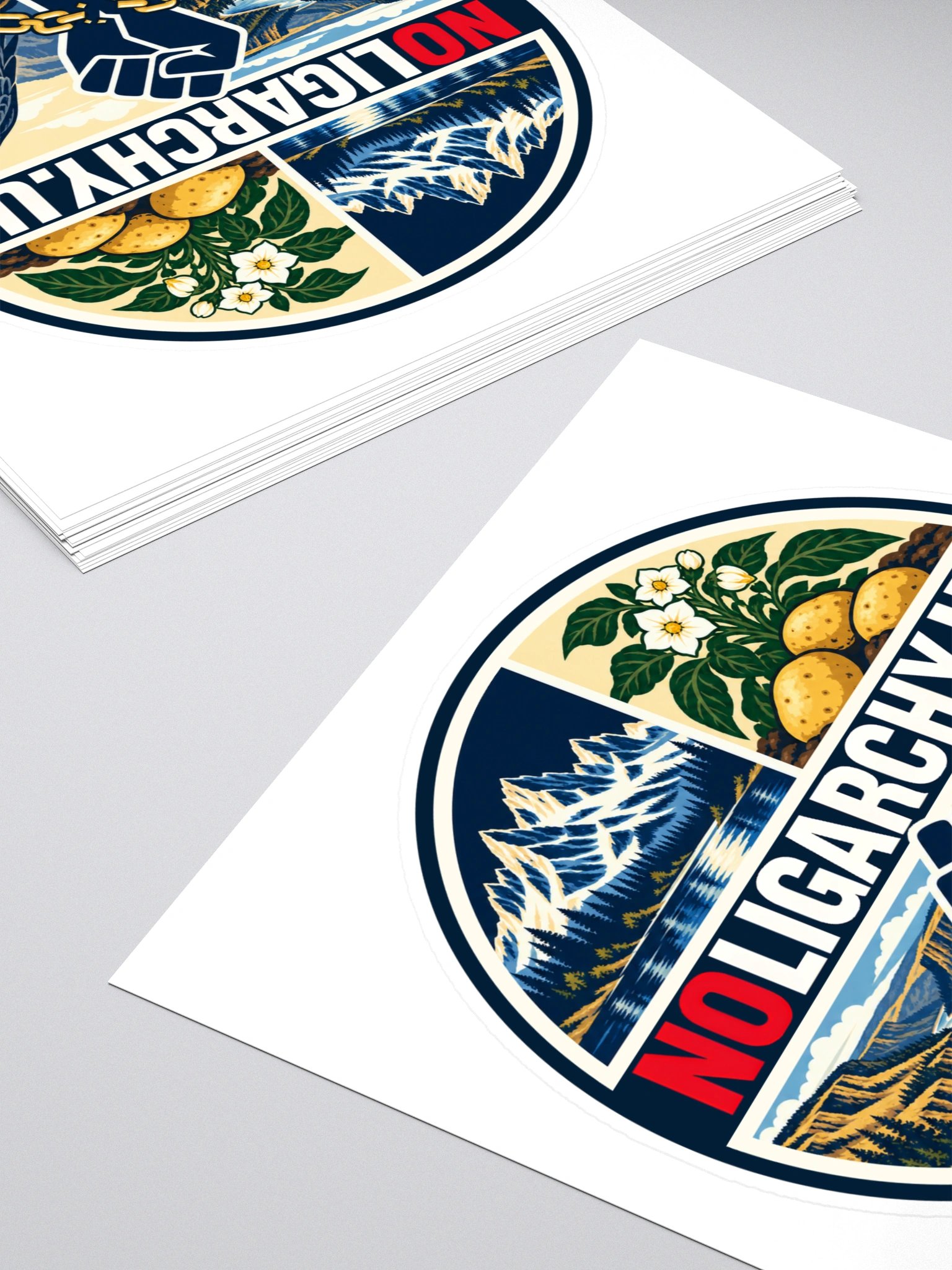 Idaho NOLIGARCHY.US sticker product image (4)