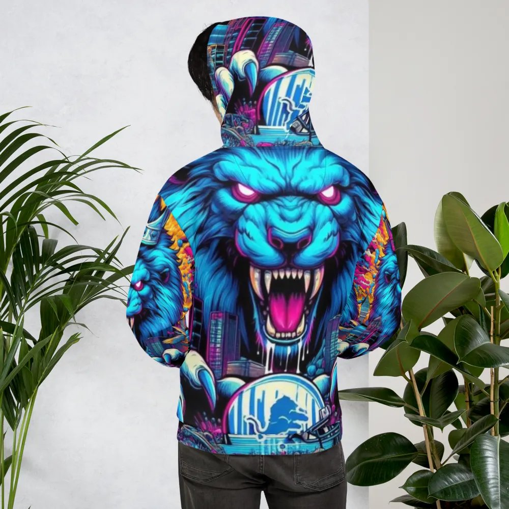 Roaring City Lion Unisex Hoodie product image (8)