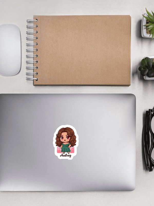 "Audrey" Chibi Die-Cut Stickers product image (1)