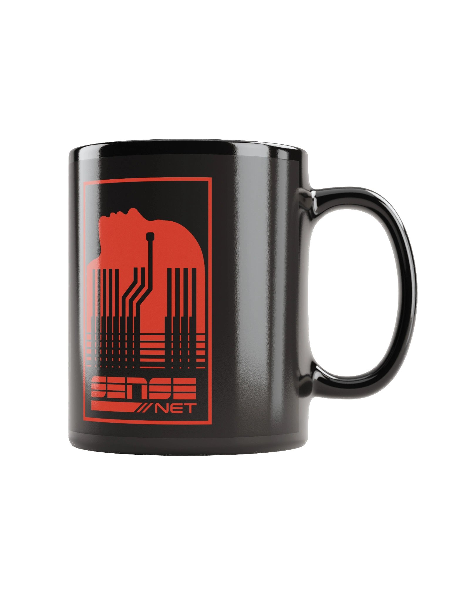Sense/Net Logo Version 4 Mug (red on black) product image (1)