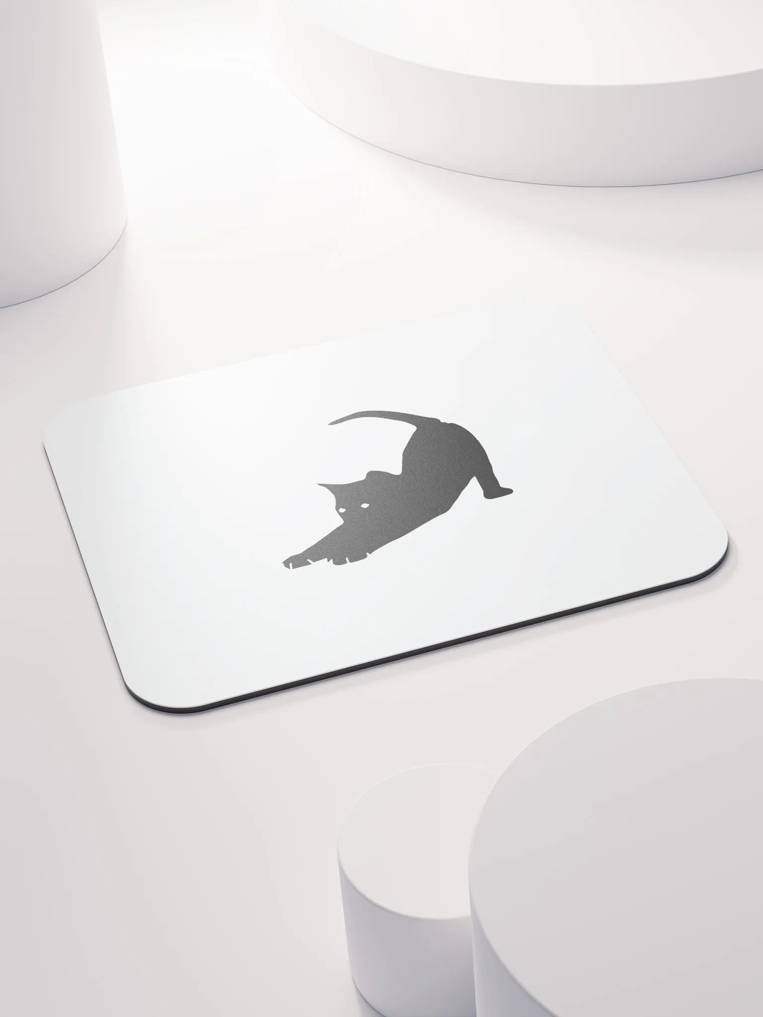 Stretching Black Cat Mouse Pad product image (4)