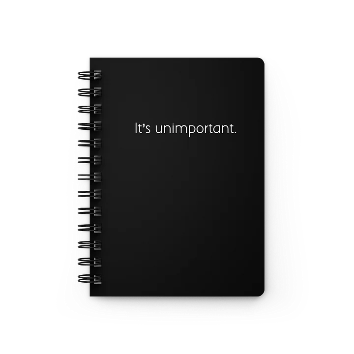 Unimportant Quote Book (spiralbound) product image (1)