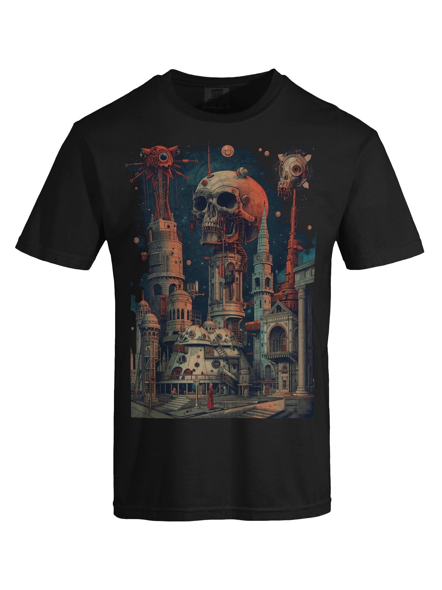 Surreal Cityscape Dream Heavyweight T-Shirt product image (2)