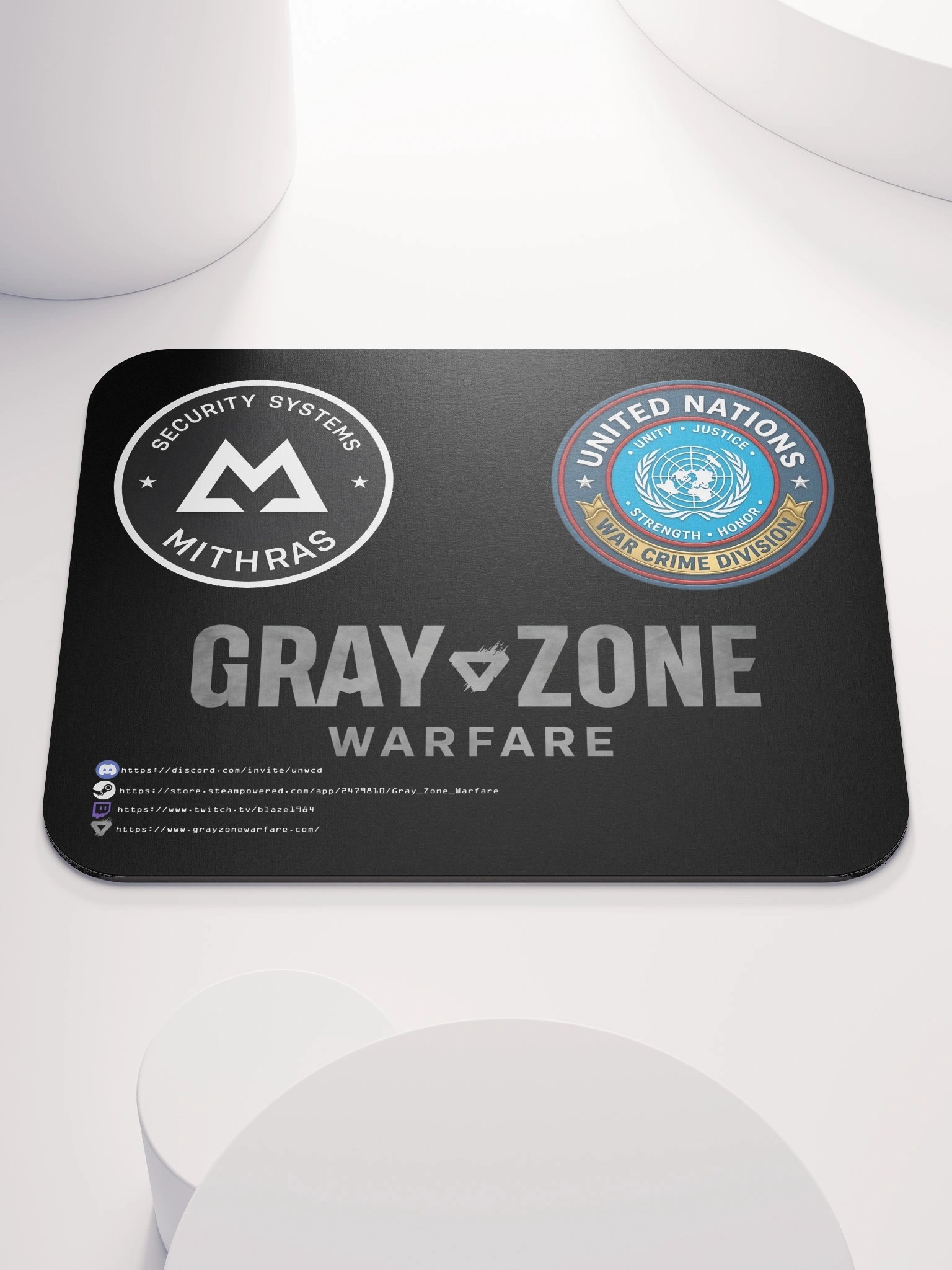 UNWCD/MSS Mouse Pad - Black product image (1)