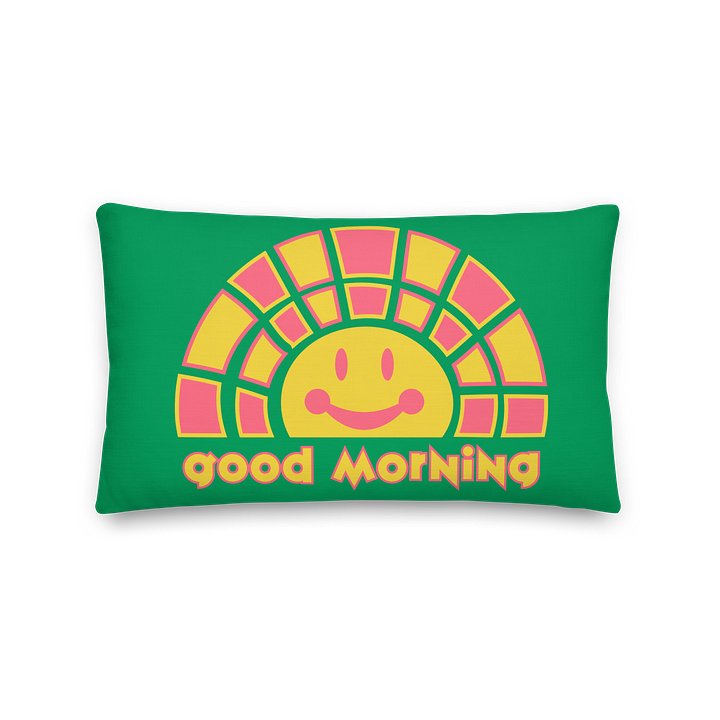 Good Morning Sunburst Pillow (Green) product image (2)
