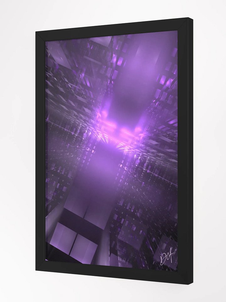 Purple CityScape - Framed Matte Poster product image (3)