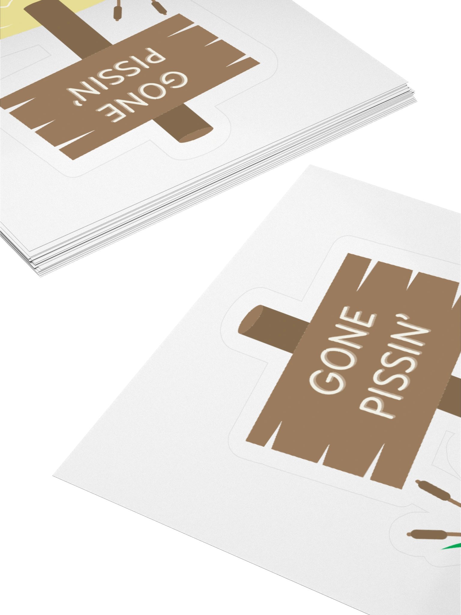 Gone Pissin' Sticker product image (4)