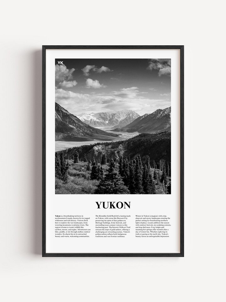Yukon 01 Newspaper Poster | Framed product image (1)