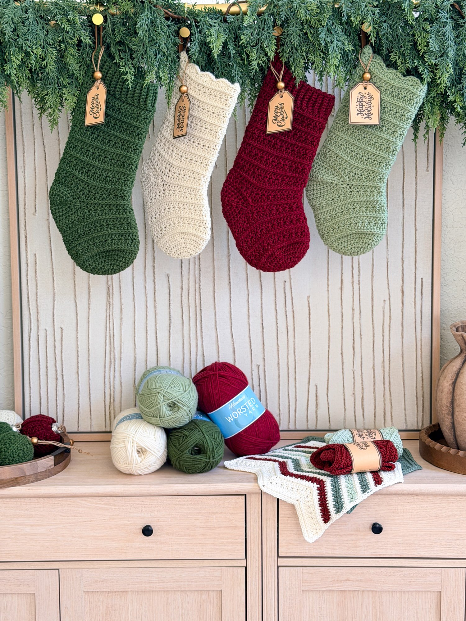 Petal Loop Stitch Crochet Stocking Pattern product image (9)