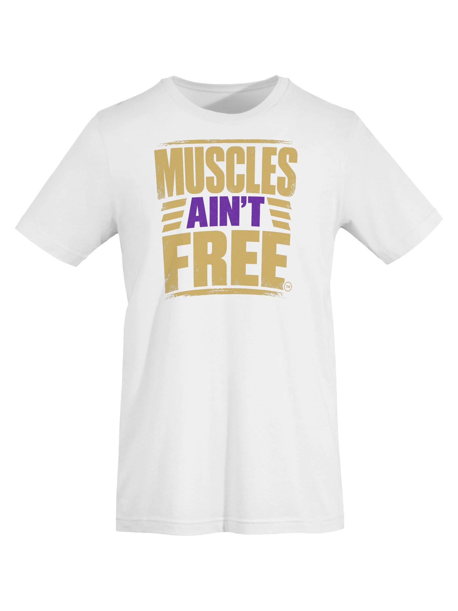 The "Muscles Ain't Free" Royal Ultra-Soft Premium Tee product image (5)