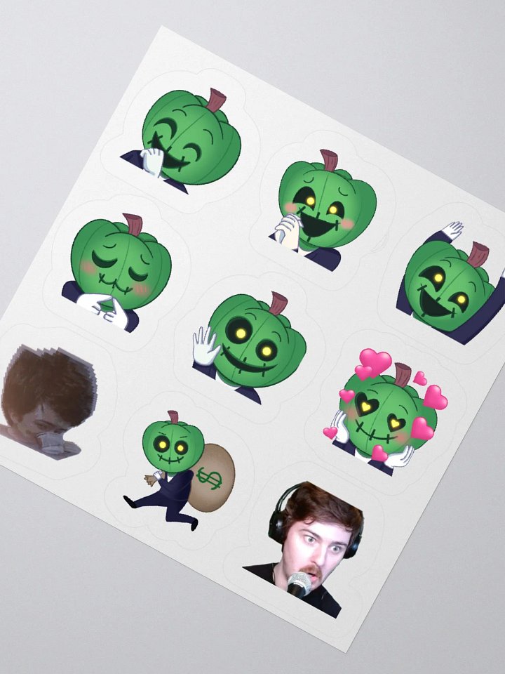 Expressive Pumpkin Head Sticker Set product image (2)