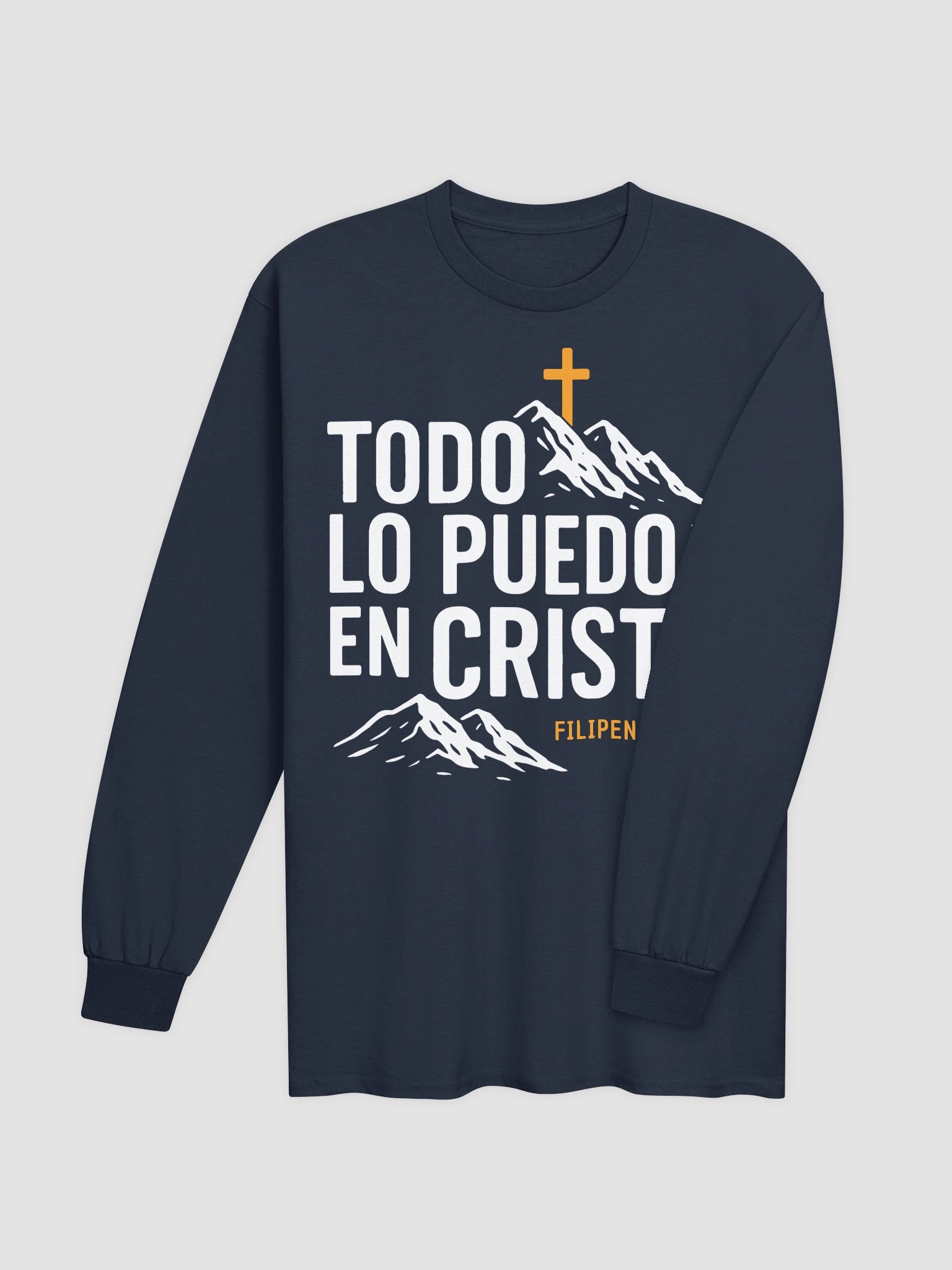 Camiseta Unisex Manga Larga | Todo lo puedo en cristo product image (4)