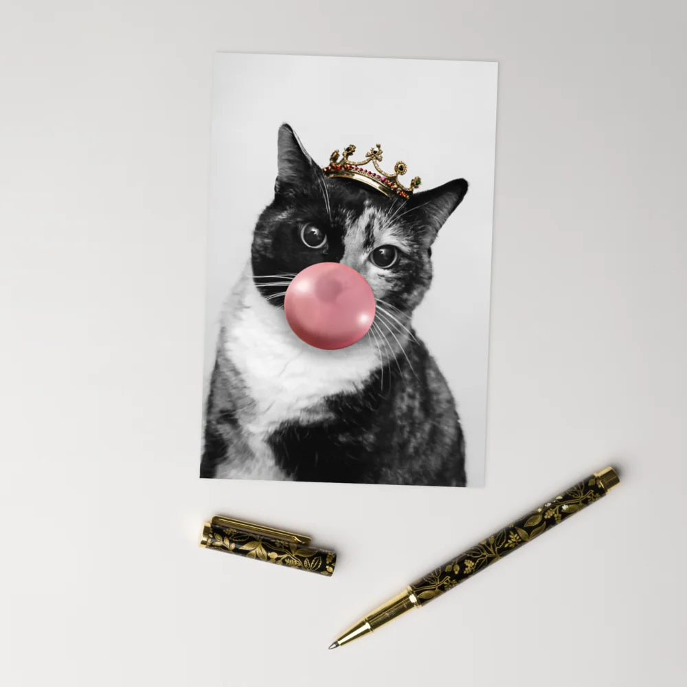Queen Patchy Bubblegum Greeting Card product image (3)
