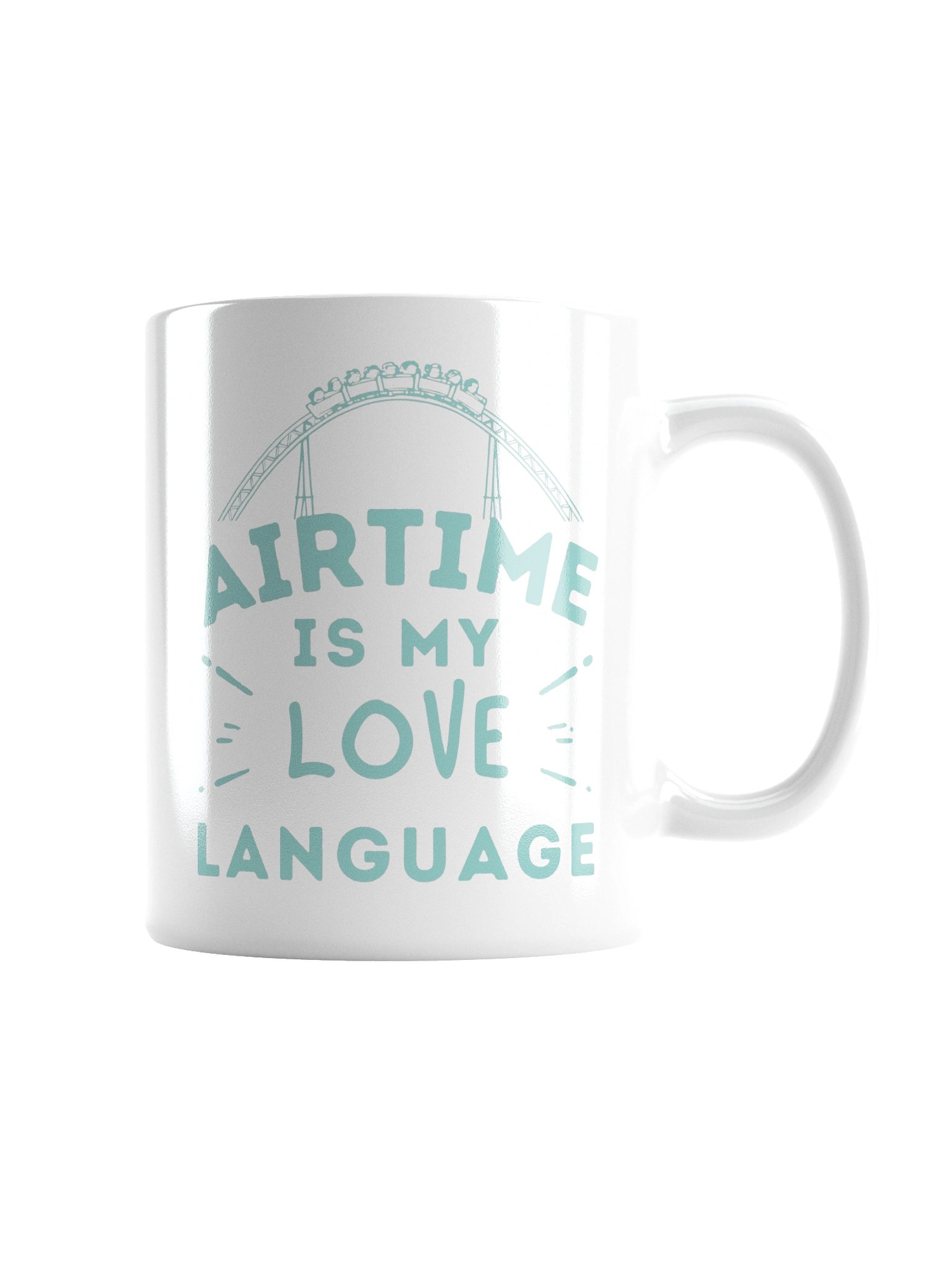 Airtime Is My Love Language Mug • Roller Coaster Coffee Cup • Theme Park Gift product image (2)