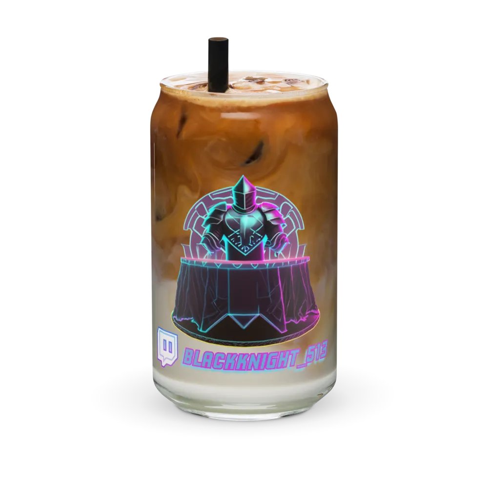 Blackknight_513 Can Shaped Glass Cup w/optional Lid & straw. product image (36)