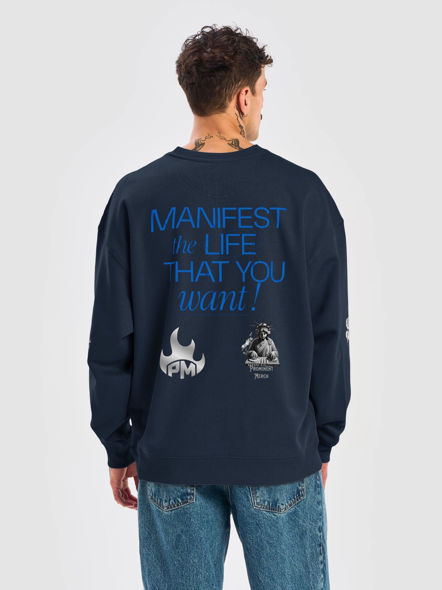 Oversized Motivational Streetwear Sweatshirt - Dream Believe Achieve product image (6)