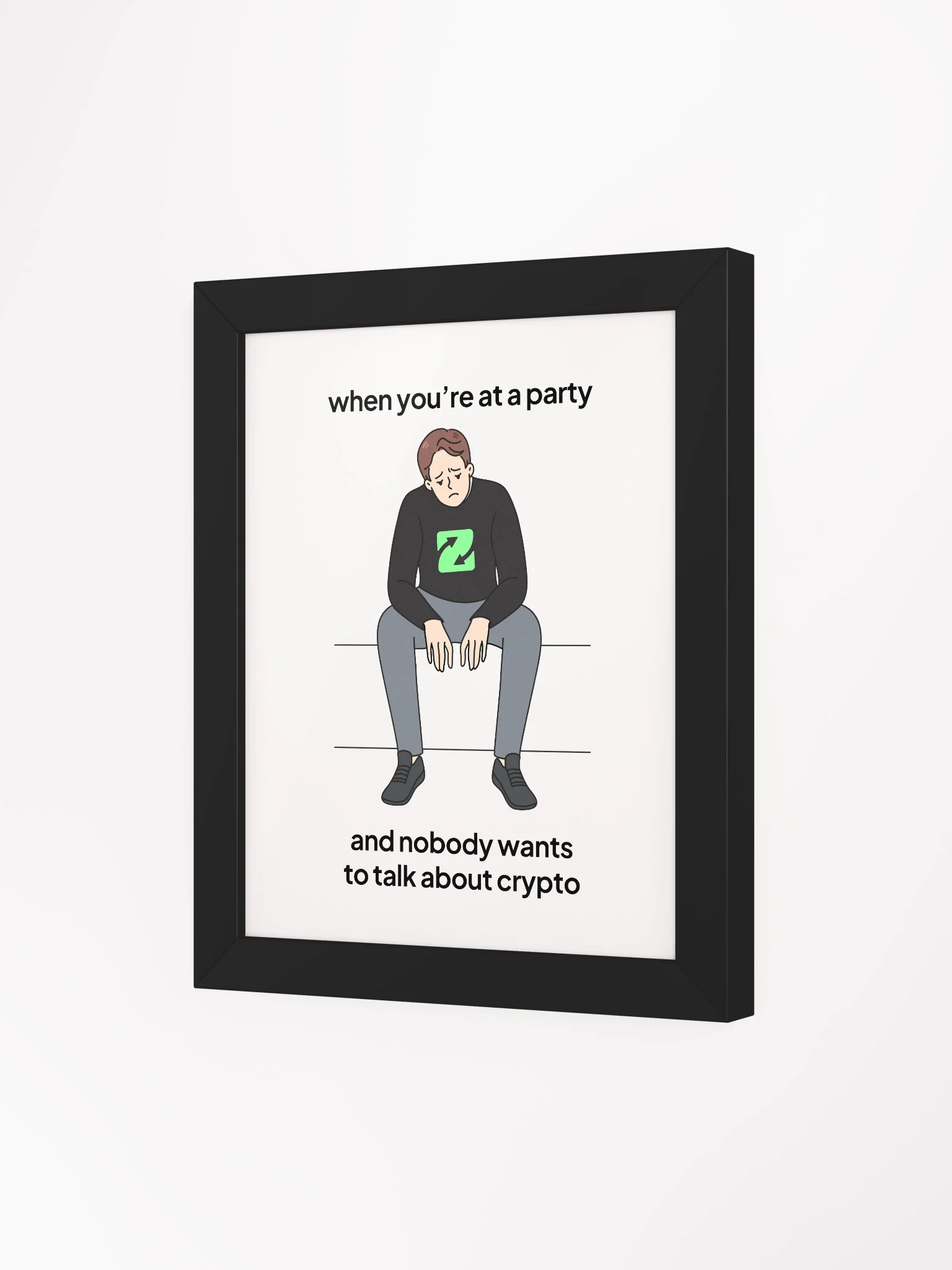 Sad at Party Meme Framed Matte Poster product image (25)