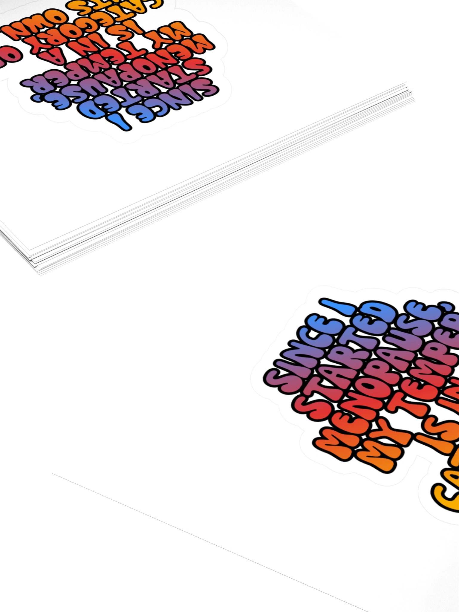 Menopause Chaos Kiss Cut 4"x4" Vinyl Sticker product image (4)