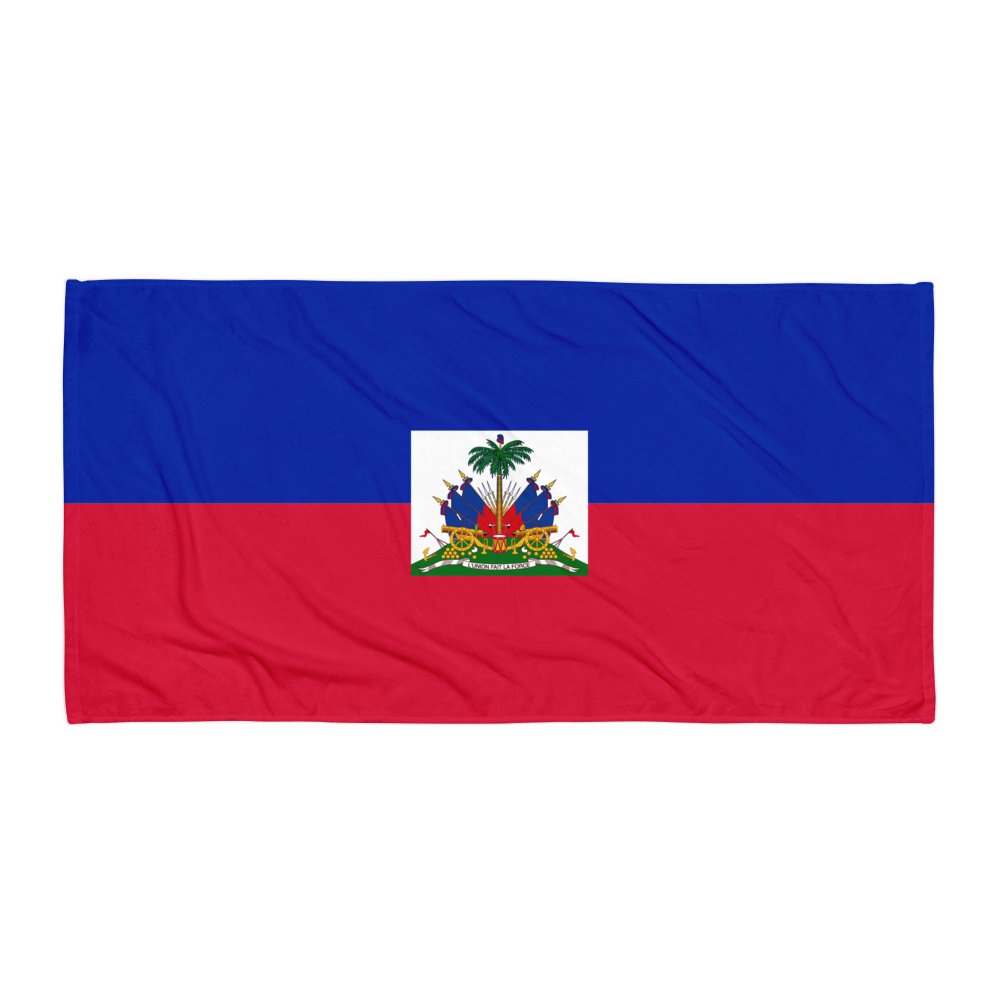 Haitian flag Beach Towel product image (1)