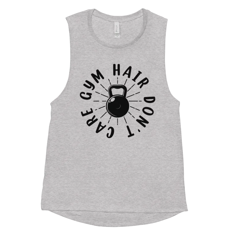 Hair Gym Don't Care - Flowy Muscle Tank product image (5)