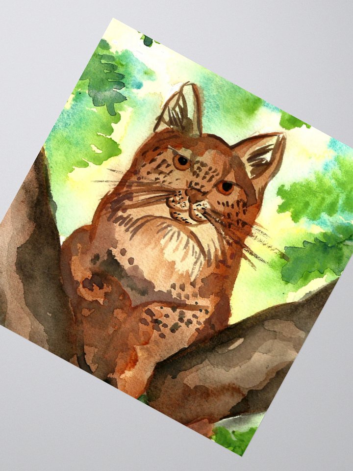 Lynx In A Tree Sticker product image (2)
