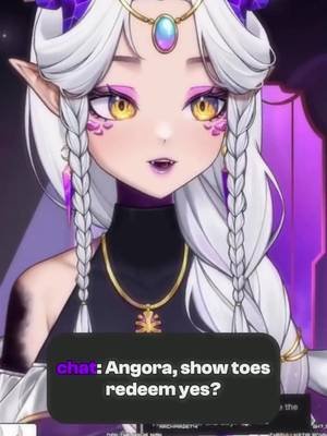 Have I finally made is as a vtuber now that I have someone asking for feet pics? 😂 #envtuber #vtuber #vtuberclips #angoratok