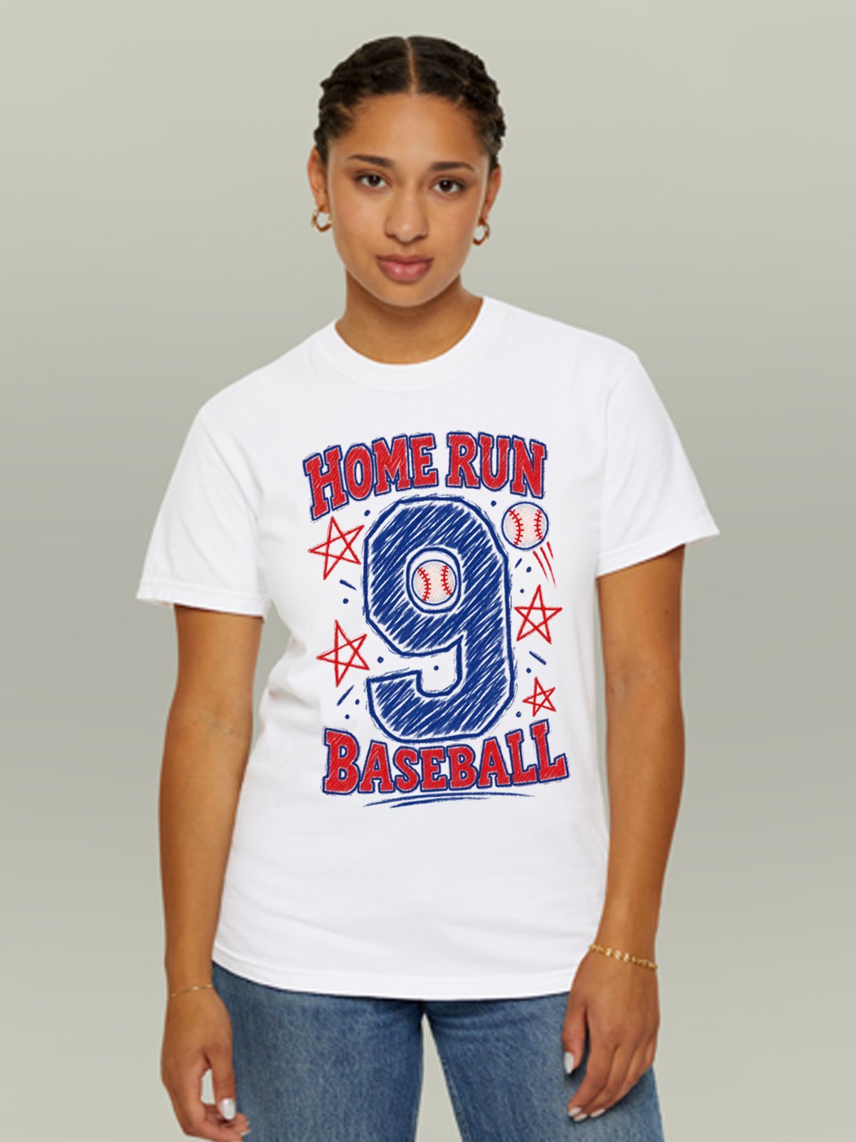 Home Run Baseball Comfort Colors Unisex T-Shirt product image (3)