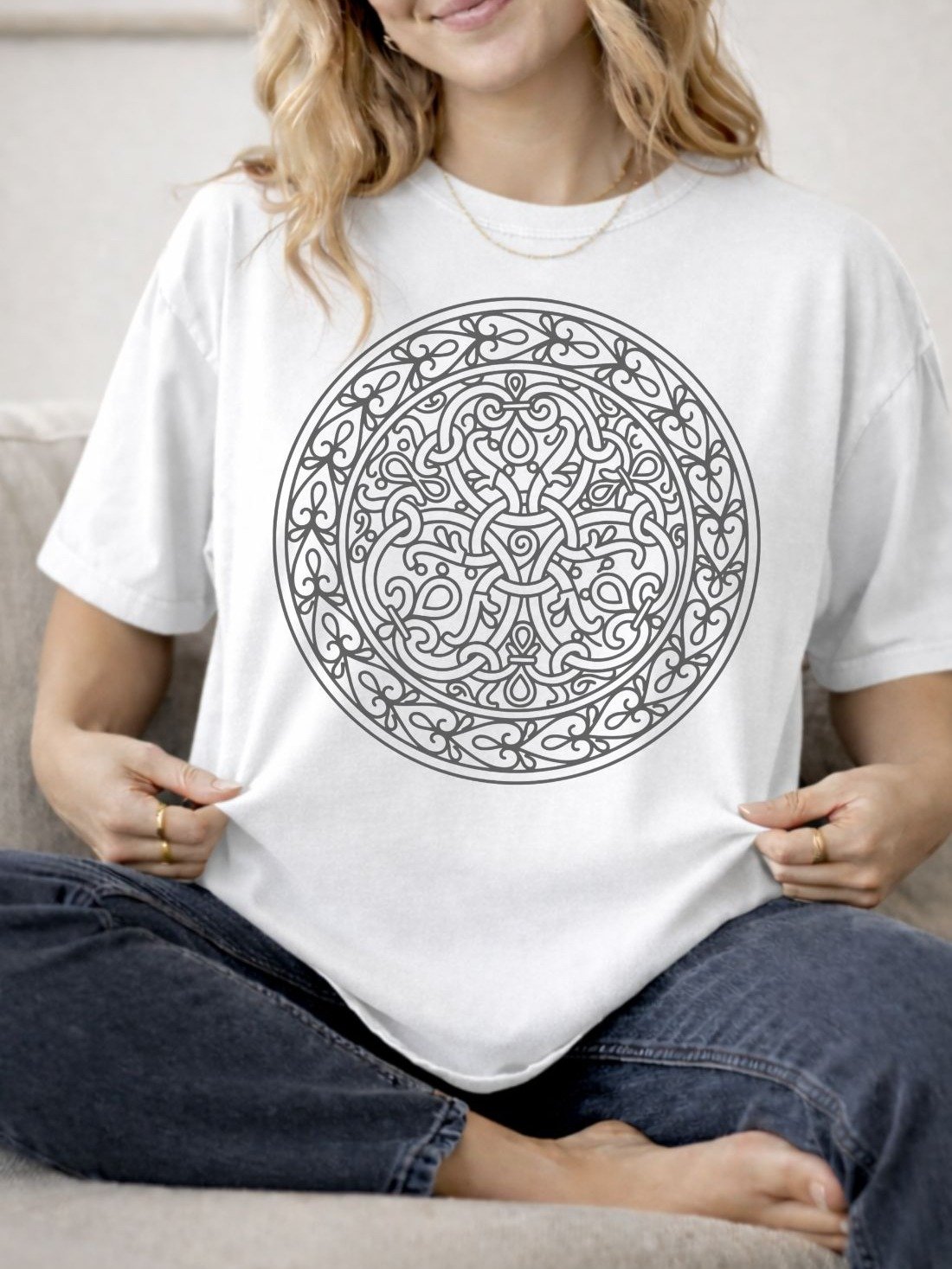 Viking design from Hornelund brooch- Comfort Colors Unisex Premium Cotton T-shirt product image (2)