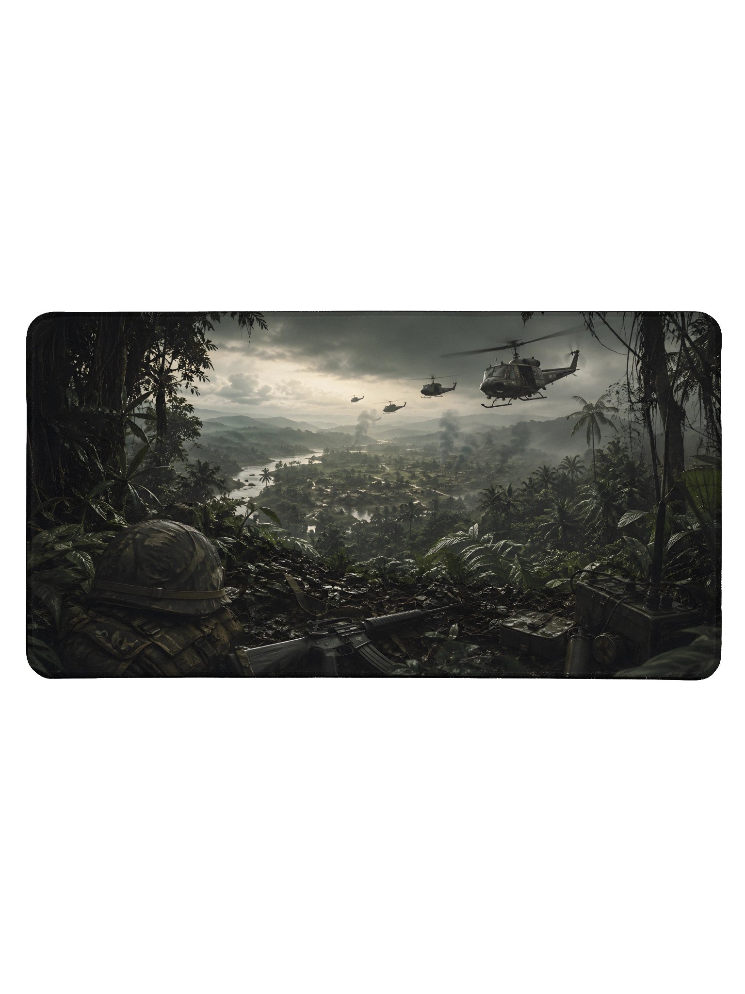 Vietnam Jungle Operations – Milsim Gaming Desk Mat - 15.5" x 31.5" product image (1)