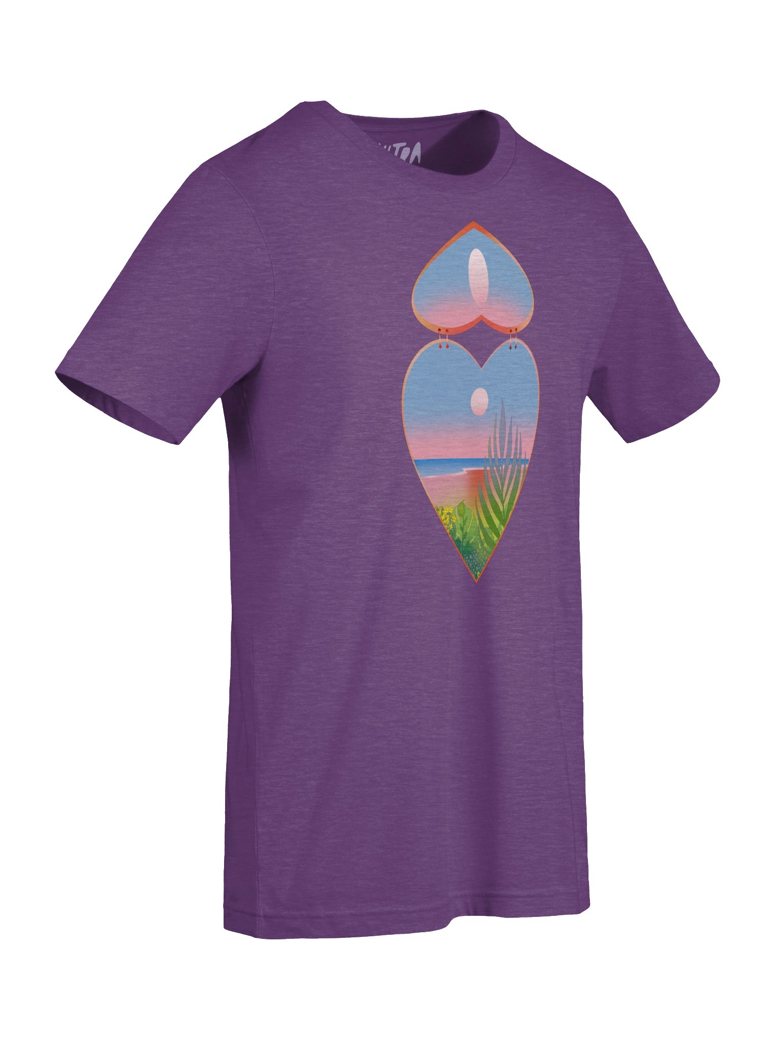 Vetra Tropical Heart Graphic Tee product image (44)