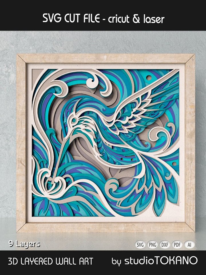 Hummingbird Shadow Box product image (1)