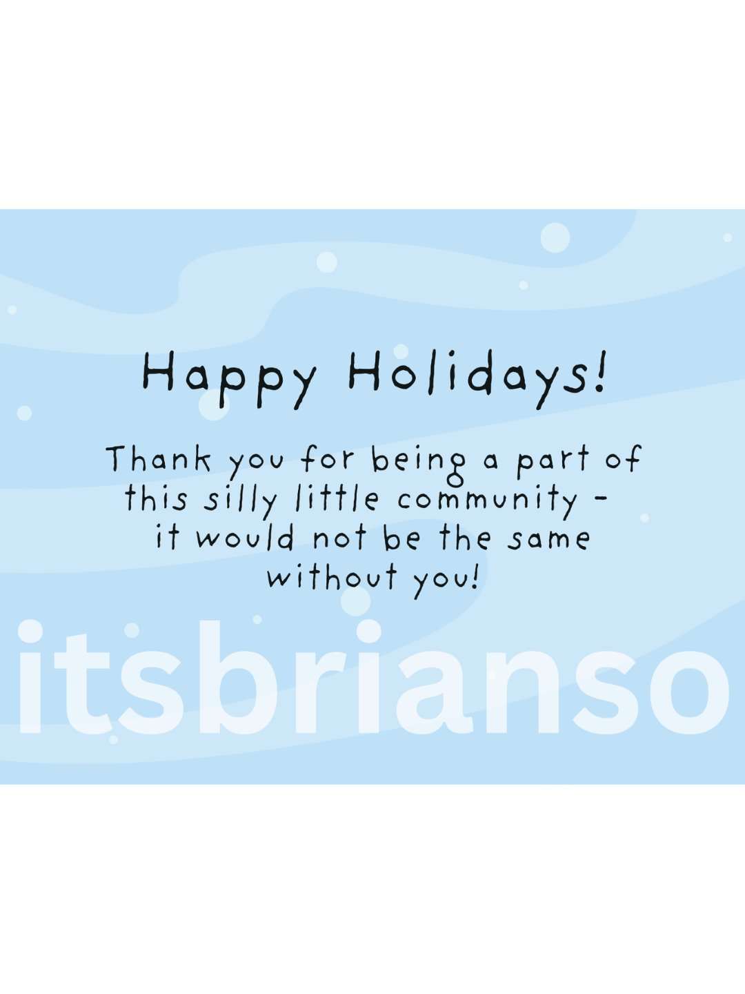 Brian's Holiday Postcard product image (2)