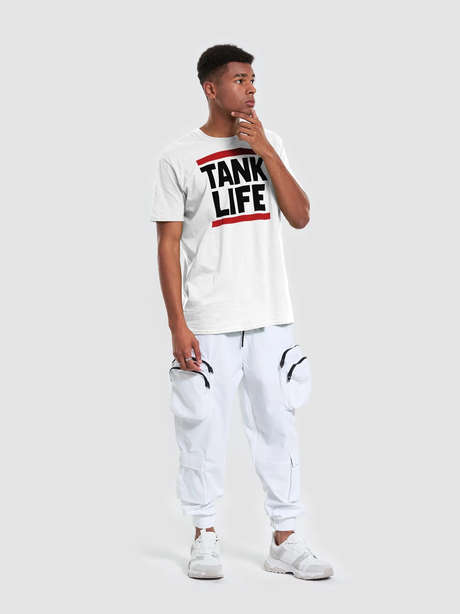 TANK LIFE Bold Tee with Black Lettering product image (15)