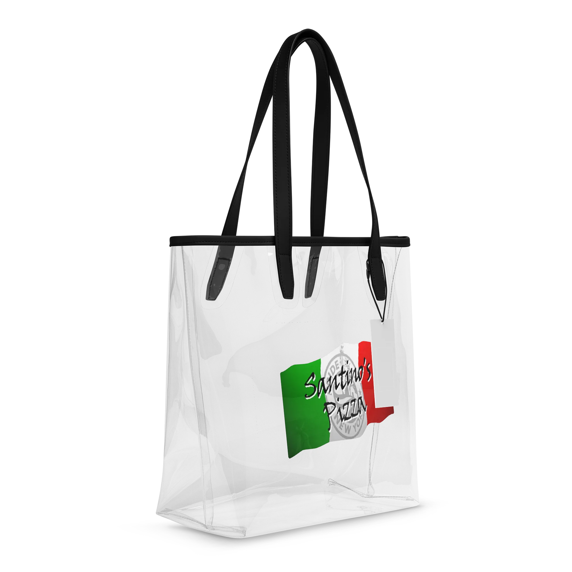 Santino's Ny Pizza: Italian Flag Clear Tote Bag product image (5)