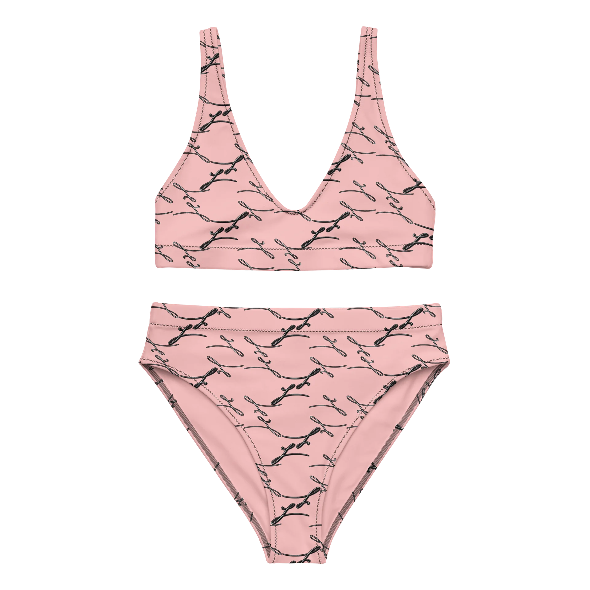 Petal Pink High-Waisted Bikini product image (2)