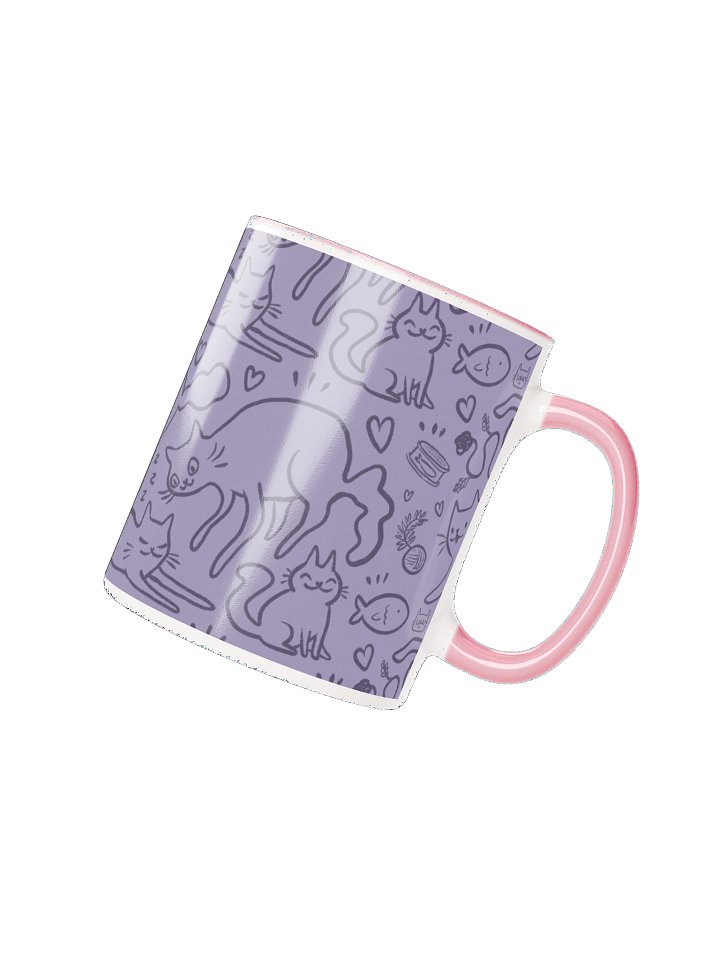 Lila Cartoon Cats Ceramic Mug product image (2)