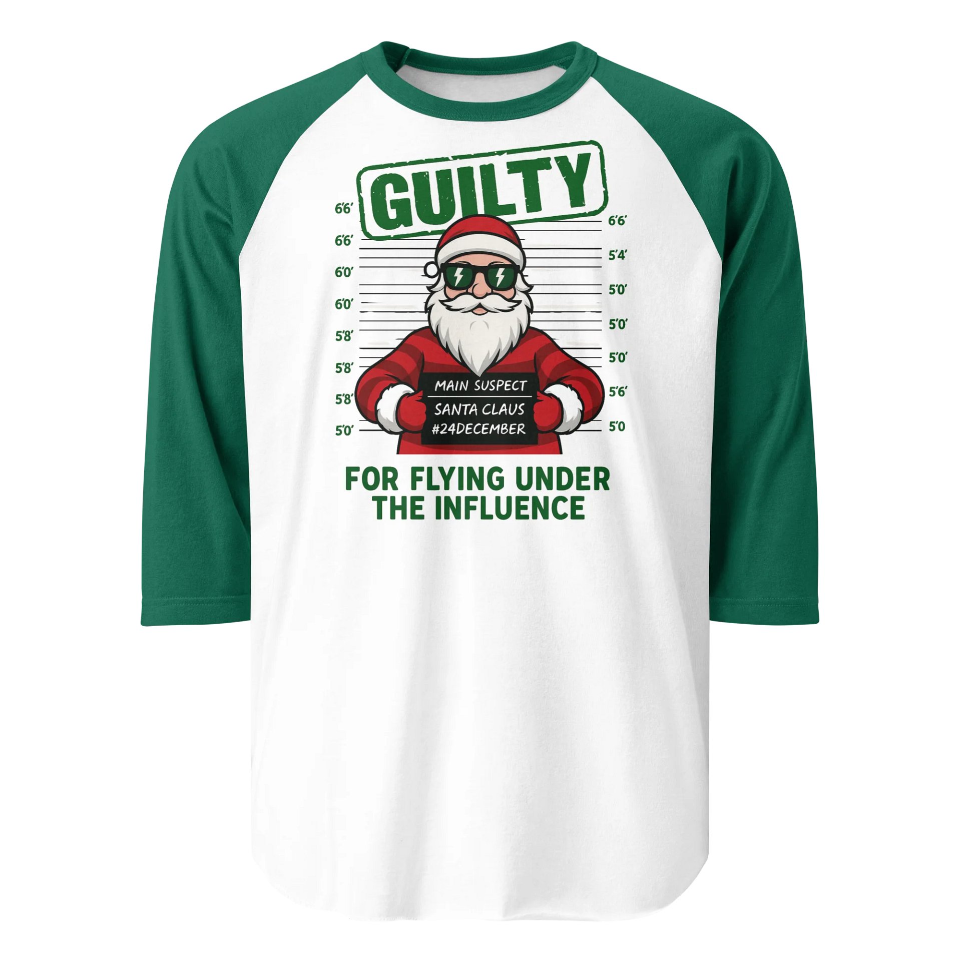 Main Suspect Santa Raglan Tee product image (2)