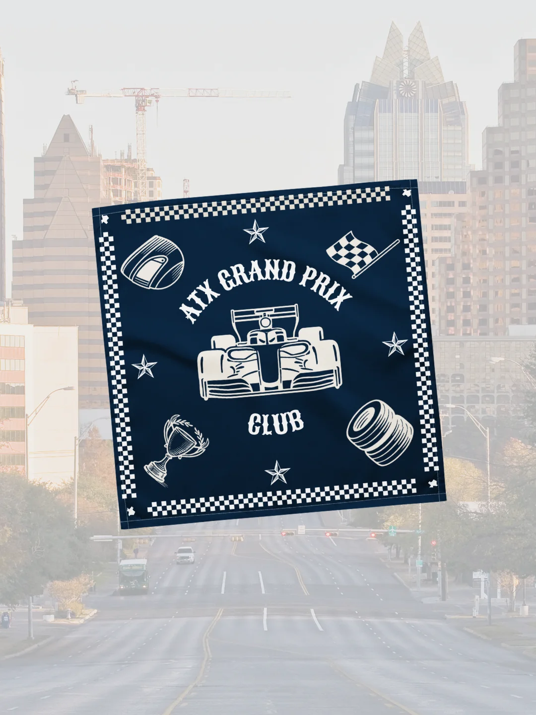 Navy Racer Bandana product image (1)