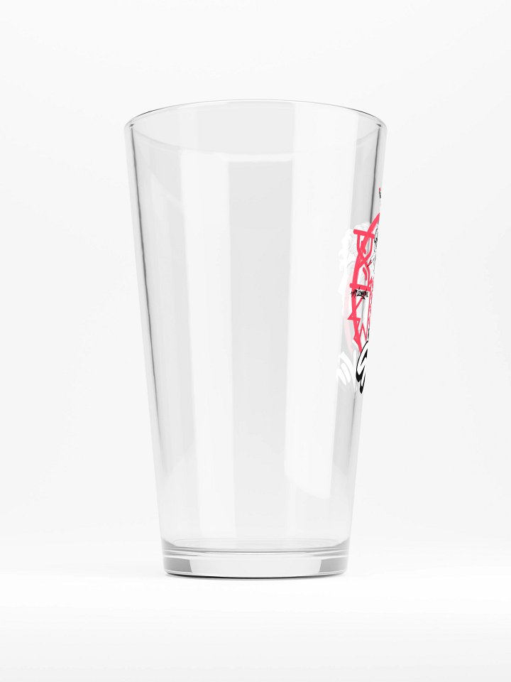 Bustin Pint Glass (White) product image (2)