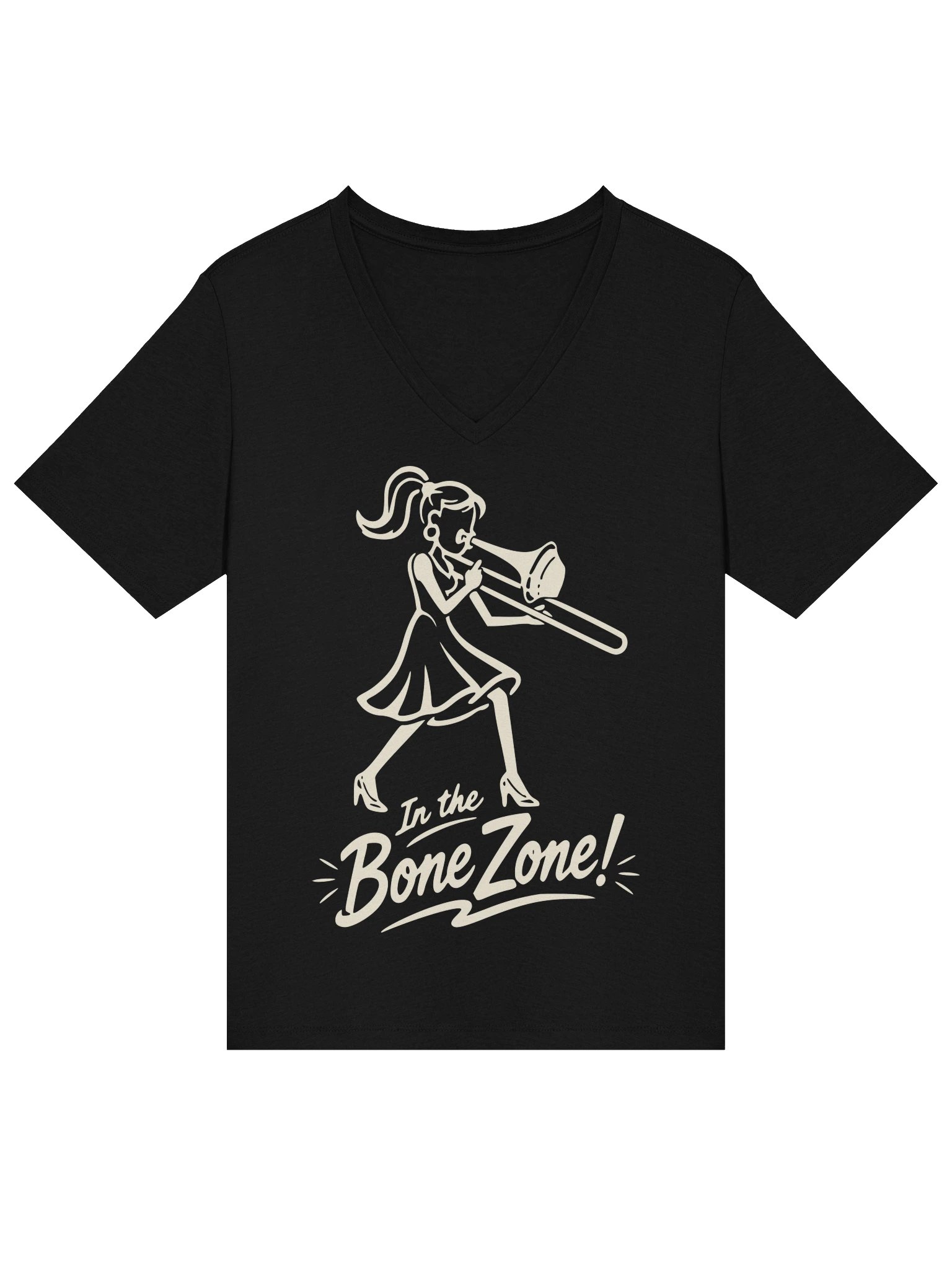In the Bone Zone! Women's V-Neck Tee product image (9)