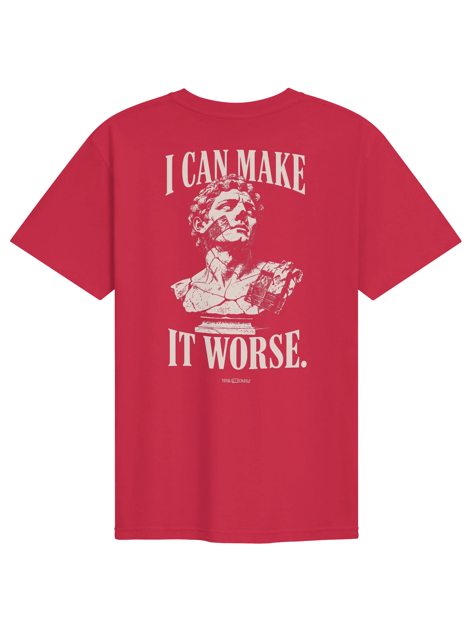 I Can Make It Worse., red, back