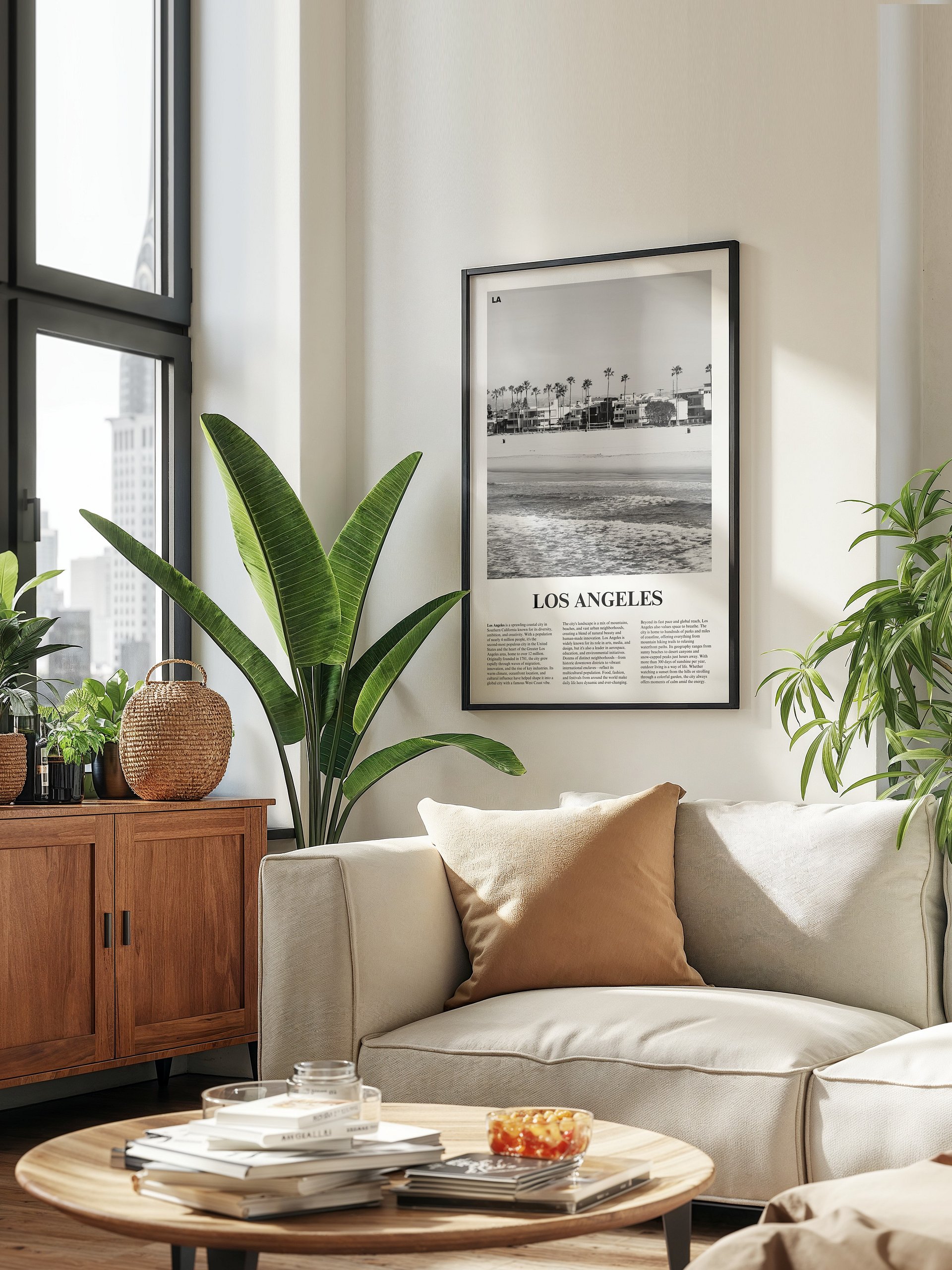 Los Angeles 04 Newspaper Poster | Framed product image (3)