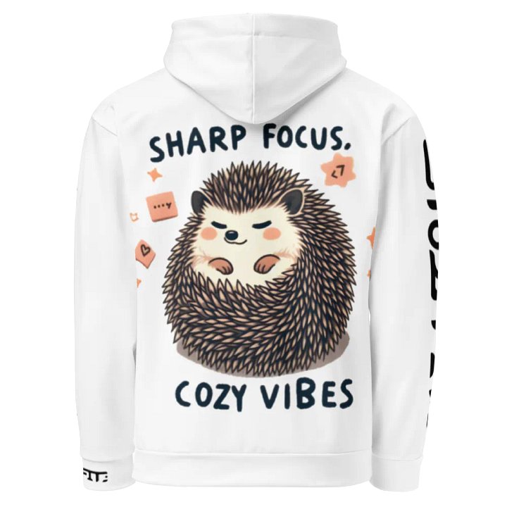 Sharp focus, cozy vibes - Recycled Hoodie product image (1)