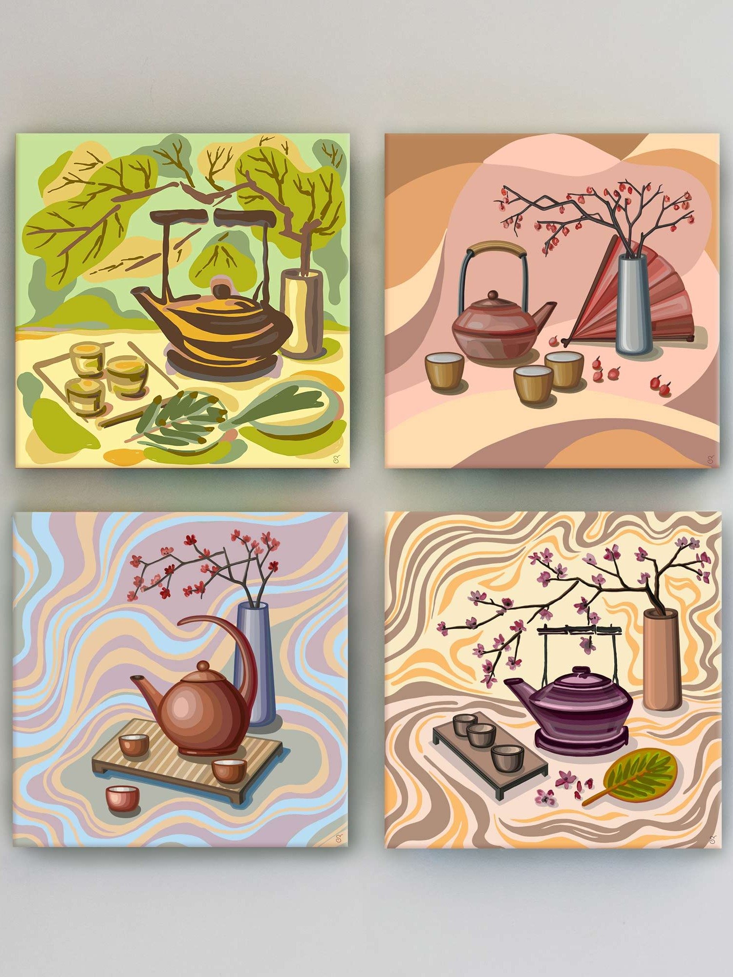 Pastel Teatime Canvas Art - Coffee Shop No. 11 product image (143)