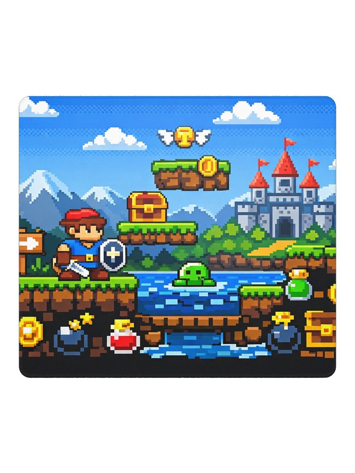 Tapis de souris de jeu rétro aventure product image (3)