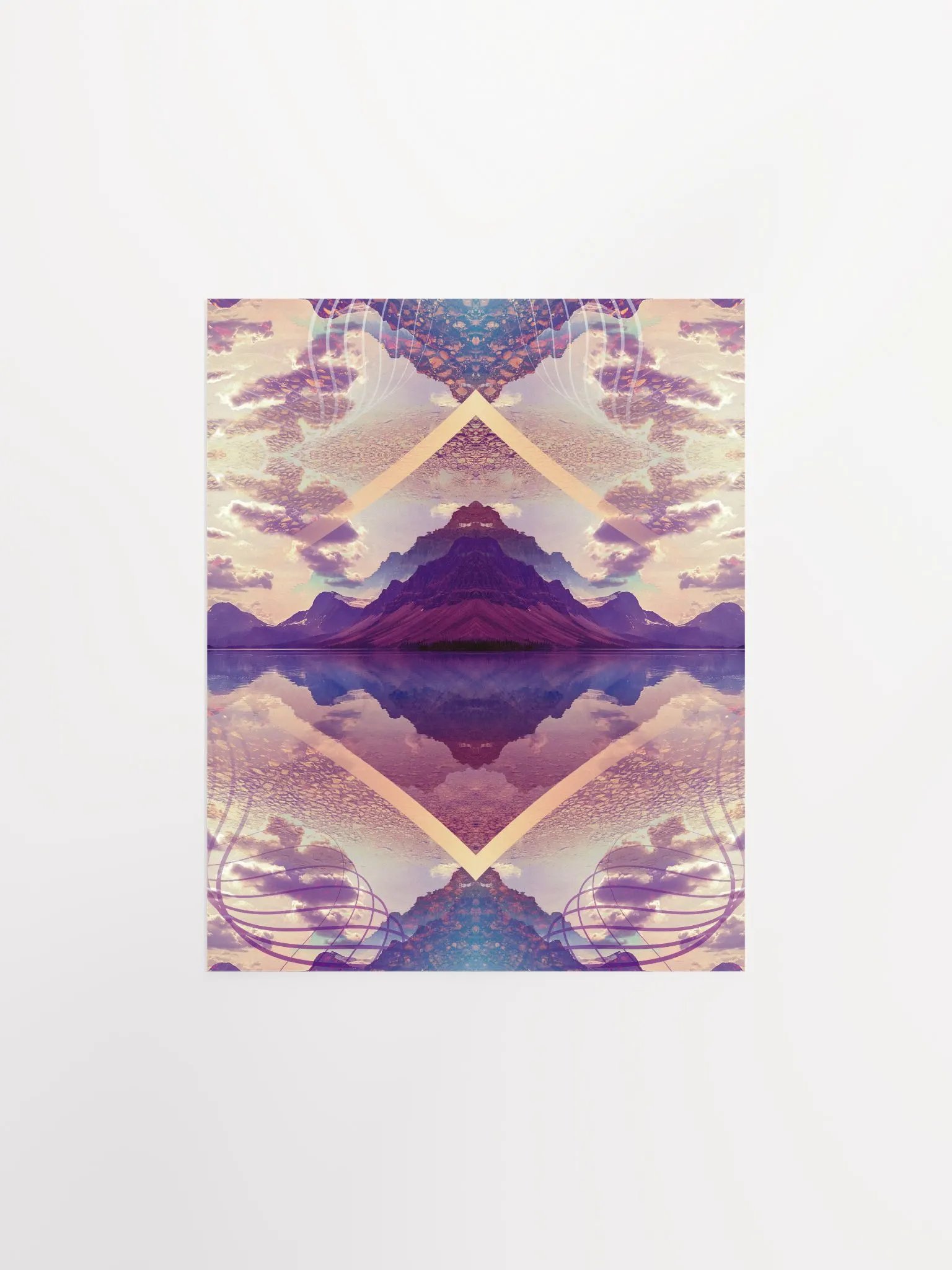 Geometric Art Print - Reflections (Cool) product image (1)